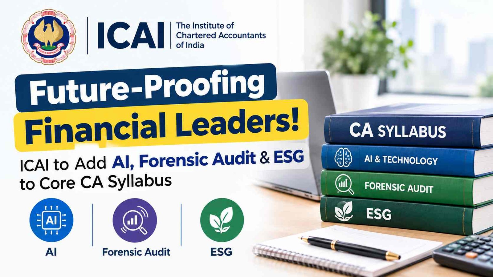 ICAI CA Curriculum Update 2026: AI Skills, AURA 2.0, AICA & International CA Program Details